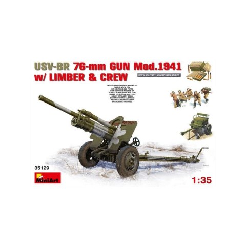 Mini Art 35129 Usv-Br 76 Mm Gun Mod. 1941