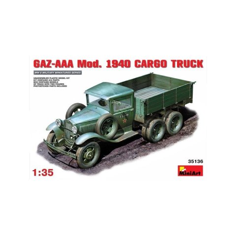 Mini Art 35136 Gaz Aaa 1940 Cargo