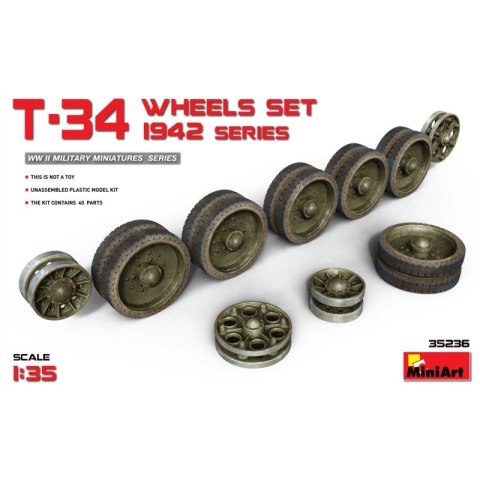 Mini Art 35236 T-34 Wheels Set 1942 series