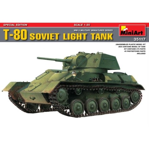 Mini Art 35243 T-80 Light tank w/crew Spec.Ed.