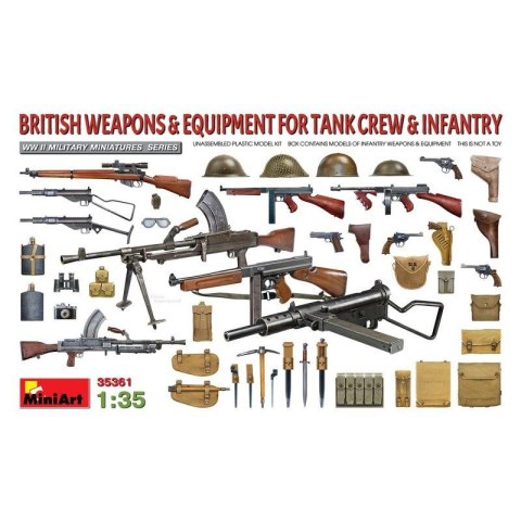 Mini Art 35361 BRITISH WEAPONS & EQUIPMENT FOR TANK CREW & INFANTRY