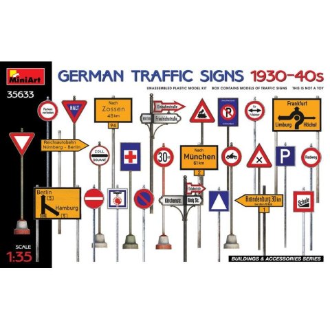 Mini Art 35633 German traffic signs 1930-40's Mini Art 35633 German traffic signs 1930-40's