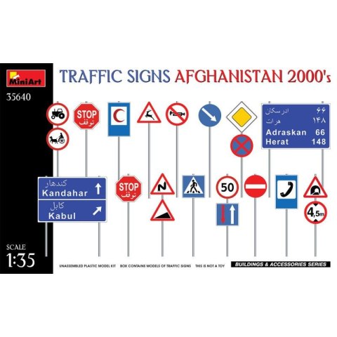 Mini Art 35640 Traffic Signs. Afghanistan 2000's Mini Art 35640 Traffic Signs. Afghanistan 2000's