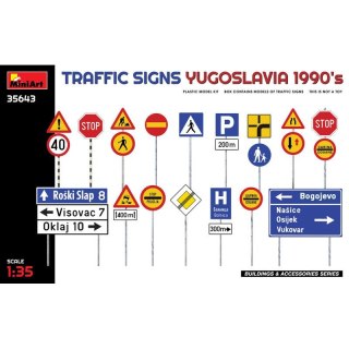 Mini Art 35643 Traffic Signs. Yugoslavia 1990's