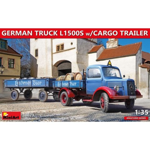 Mini Art 38023 German Truck L1500S w/Cargo Trailer Mini Art 38023 German Truck L1500S w/Cargo Trailer