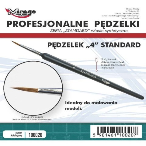 Mirage 100020 Pędzel STANDARD 4 Mirage 100020 Pędzel STANDARD 4
