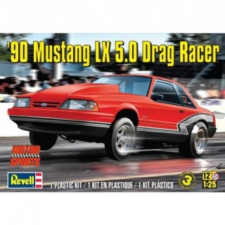 Monogram 4195 90 Mustang LX 5,0 Drag Racer 1/25