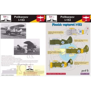 ROP o.s. MNFDL48004 1:48 Polikarpov I-153 - Finnish captured I-153