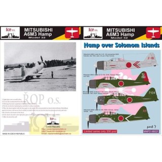 ROP o.s. MNFDL48021 1:48 Mitsubishi A6M3 Hamp Model 32 - Hamp over Solomon Islands