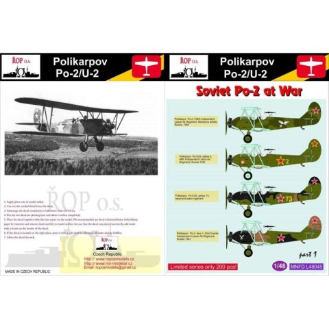 ROP o.s. MNFDL48045 1:48 Polikarpov Po-2/U-2 - Soviet PO-2 at War