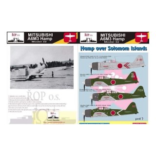 ROP o.s. MNFDL72012 1:72 Mitsubishi A6M3 Hamp Model 32 - Hamp over Solomon Islands