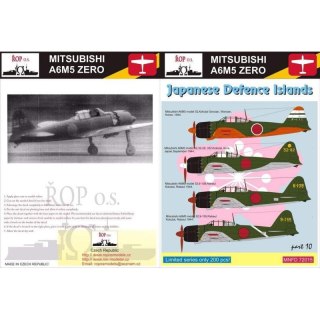 ROP o.s. MNFDL72015 1:72 Mitsubishi A6M5 Zero Model 52 - Japanese Defence Islands