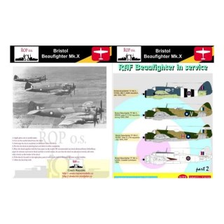 ROP o.s. MNFDL72035 1:72 Bristol Beaufighter Mk.X - RAF Beaufighter in service