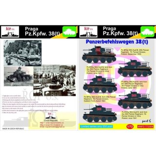 ROP o.s. MNFDT72006 1:72 Praga Pz.Kpfw. 38(t) - Panzerbefehlswagen 38(t)