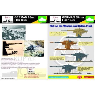 ROP o.s. MNFDT72007 1:72 German 88mm Flak 18,36 - Flak on the Western and Italian Front