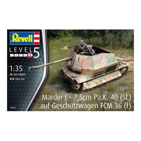 Revell 03292 Marder I 7,5cm Pa.K. 40 (Sf.) auf Geschützwagen FCM 36 (f)