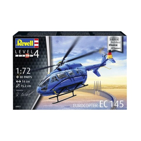 Revell 03877 Helikopter 1/72 Eurocopter Ec 145" Builders' Choice "