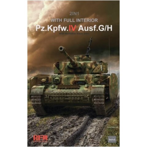 RFM-5055 2in1 Pz.Kpfw.IV Ausf.G/H with full interior with workable track links RFM-5055 2in1 Pz.Kpfw.IV Ausf.G/H with full interior with workable track links