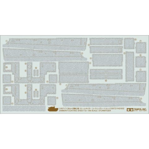 Tamiya 12672 1/48 Sturmtiger Zim Sheet