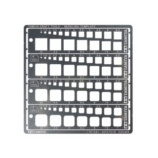 Tamiya 74156 Modeling Template Square 1-10