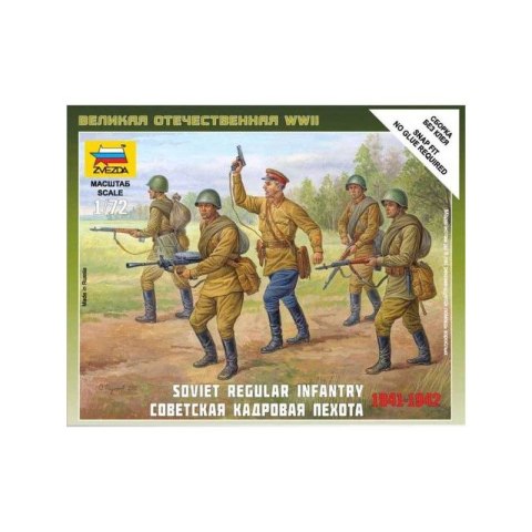 Zvezda 6179 Soviet Regular Infantry 1941-42 1/72