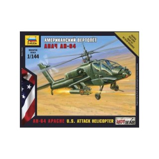 Zvezda 7408 Apache Helicopter 1/144