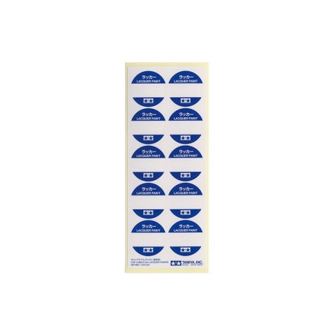 Tamiya 87196 Cap Labels (for Lacquer Paints) Tamiya 87196 Cap Labels (for Lacquer Paints)
