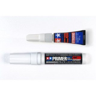 Tamiya 87211 CA Cement & Primer Set (PP/PE/POM/EVA)