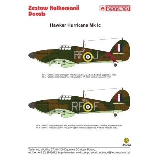 Techmod 24003 Hurricane Mk Ic