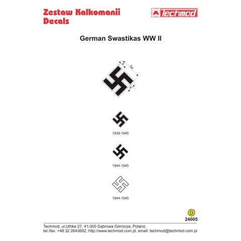 Techmod 24005 German Swastikas WW III