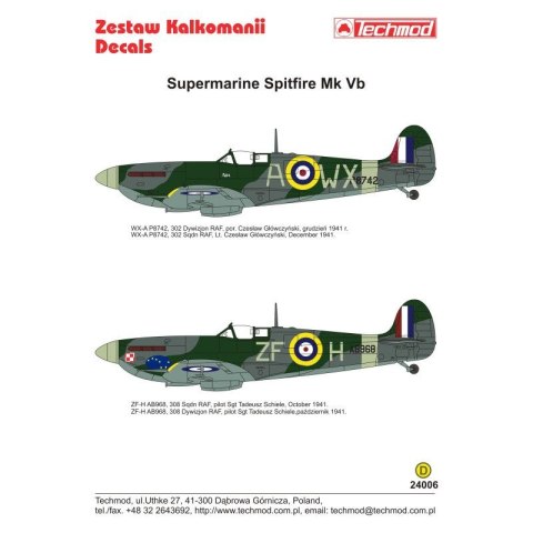 Techmod 24006 Spitfire Mk Vb