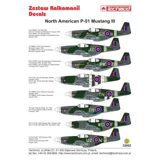 Techmod 32002 P-51 Mustang III