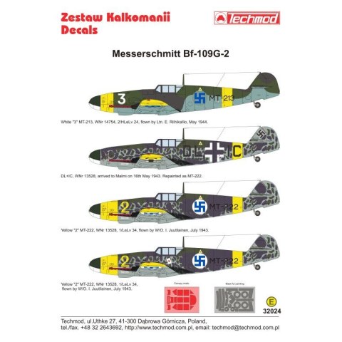 Techmod 32024 Messerschmitt Bf-109G-2