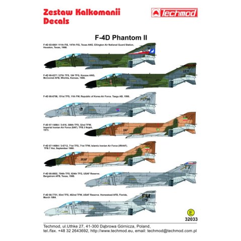 Techmod 32033 F-4D Phantom II