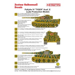 Techmod 35001 Pzkpfw VI TIGER I Late