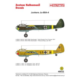 Techmod 48032 Junkers Ju-88A-4