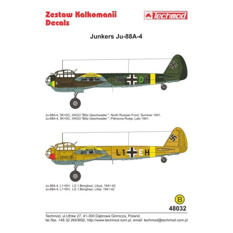 Techmod 48032 Junkers Ju-88A-4 Techmod 48032 Junkers Ju-88A-4