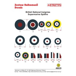 Techmod 48035 GB Insignia Spitfire