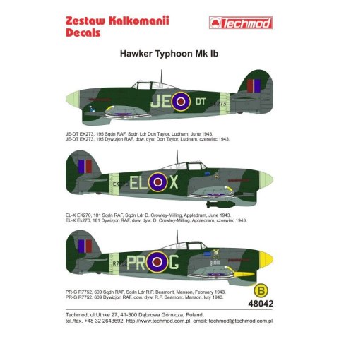 Techmod 48042 Typhoon Mk Ib Techmod 48042 Typhoon Mk Ib