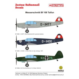 Techmod 48062 Messerschmitt Bf-108 Taifun