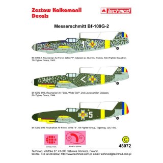 Techmod 48072 Messerschmitt Bf-109G-2