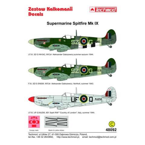 Techmod 48092 Spitfire Mk IX Techmod 48092 Spitfire Mk IX