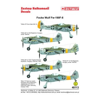 Techmod 48113 Fw-180F-8