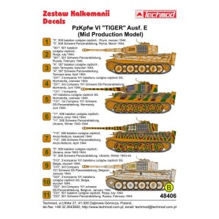 Techmod 48406 Pzkpfw VI Tiger Mid