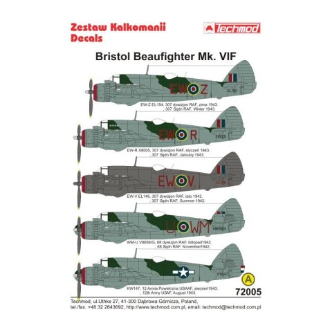 Techmod 72005 Beaufighter Mk. VI F Techmod 72005 Beaufighter Mk. VI F