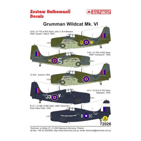 Techmod 72026 Wildcat VI Techmod 72026 Wildcat VI