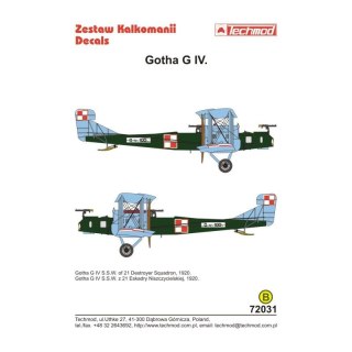 Techmod 72031 Gotha B IV