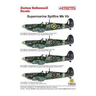 Techmod 72033 Spitfire Vb