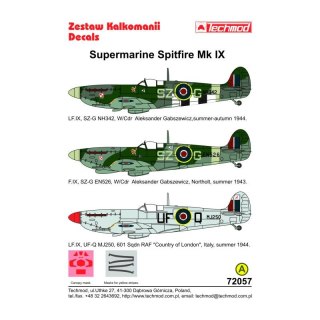 Techmod 72057 Spitfire IX