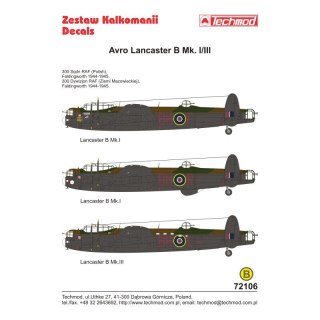 Techmod 72106 Lancaster B Mk. I/III